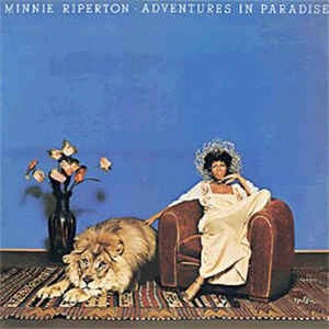 Image of Front Cover of LP - VG/VG - MINNIE RIPERTON, Adventures In Paradise (Epic; EPC 69142, UK 1975, Inner), Record lightly marked throughout, very lightly fogged too. Sleeve has ring, edge, spine wear and splits. Crease lines too. Some damage at corners. Sticker ghost on front; scuffs, indented marks and old glue on reverse,  - 2916305C