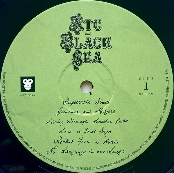 Image of Label Cover of 3515065C: LP - XTC, Black Sea (Ape House; APELP104, Europe 2019 Reissue, Inner, 200 Gram Vinyl) Still In Stickered Shrinkwrap  EX/EX