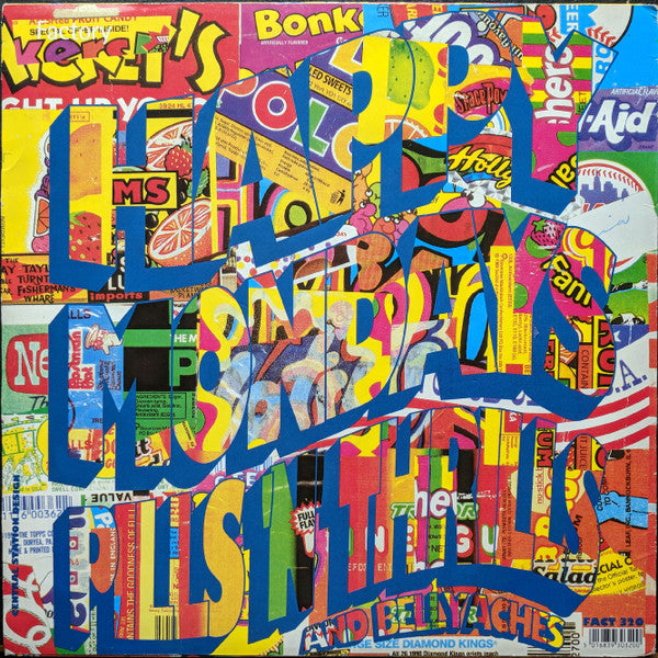 Image of Back Cover of 3814404C: LP - HAPPY MONDAYS, Pills 'n' Thrills & Bellyaches (Factory; FACT 320, UK 1990, Candy Sleeve, Inner, First Edition, Townhouse Run Outs) Small sticker damage on sleeve.  VG/VG