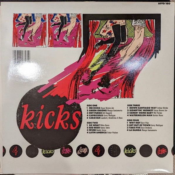 Image of Back Cover of 2xLP - VG/VG - VARIOUS, Baz Fe Jazz Presents Jazz Dance 4 - Kicks! (Affinity; AFFD 180, UK 1987, Gatefold), ,  - 3316367C