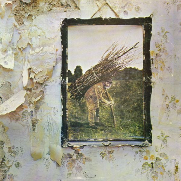 Image of Front Cover of LP - VG+/VG - LED ZEPPELIN, Led Zeppelin IV - Untitled (Atlantic Orange & Green - With W Logo On Label Rim; K50008, UK 1970s Reissue, Gatefold, No Inner, Symbols on Label), ,  - 3526098E