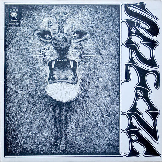 Image of Front Cover of 0125165E: LP - SANTANA, Santana (CBS Smooth Orange ; 63815, UK 1969, Non-Laminated)   VG+/VG+