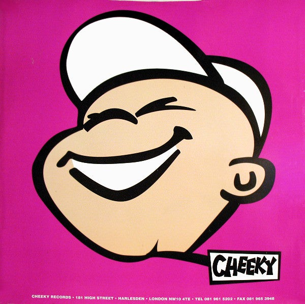 Image of Back Cover of 12" - VG+/VG - THE O.T. QUARTET, Hold That Sucker Down (Cheeky Records; CHEK 12.004, UK 1994, Die Cut Company Sleeve), light marks only. strong VG,  - 3646110S
