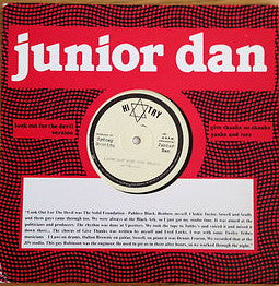 Image of Front Cover of 10" - EX/VG - JUNIOR DAN, Look Out For The Devil / Give Thanks No Skanks (Honest Jon's Records; HJP11, UK 2007, Die Cut Sleeve), Strong VG vinyl with few faint hairline marks. Plays VG.,  - 4026368E