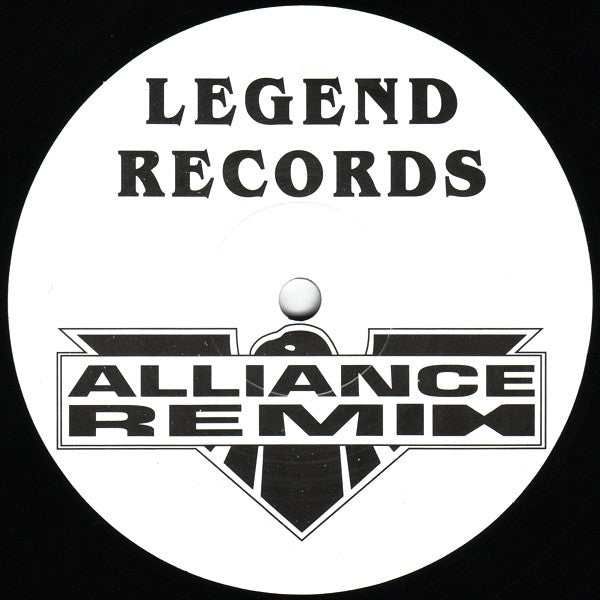 Image of Back Cover of 12" - VG/G+ - RETURN OF Q PROJECT, Champion Sound & Night Moves (Alliance Remixes) (Legend Records; LEG 006, UK 1993, Stickered Plain Sleeve, Insert), Light marks only, but several of them.,  - 2426062E