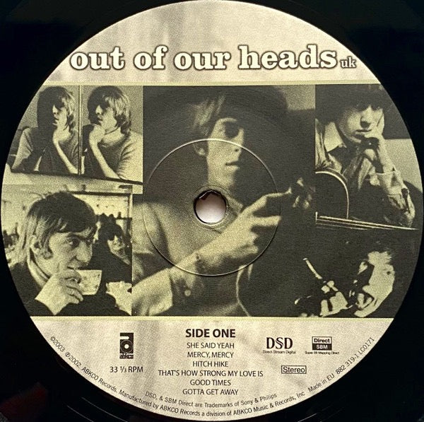 Image of Label Cover of LP - VG/VG+ - THE ROLLING STONES, Out Of Our Heads (UK) (ABKCO; 882319-1, Europe 2003 Reissue, DSD Remastered. Mono), ,  - 2416561C