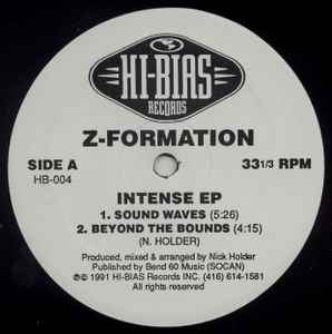 Image of Label Cover of 12" - VG+/VG+ - Z-FORMATION, Intense EP (Hi-Bias Records; , Canada 1991, Stickered Plain Sleeve), light marks only. original stickered sleeve,  - 2446083S
