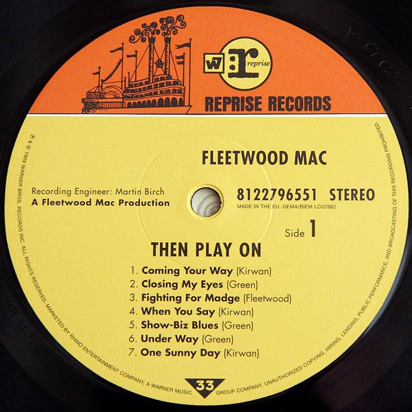 Image of Label Cover of 3115659C: LP - FLEETWOOD MAC, Then Play On (Reprise Records; 8122796551, Europe 2015 Reissue, Gatefold, 180 Gram Vinyl)   VG+/VG+