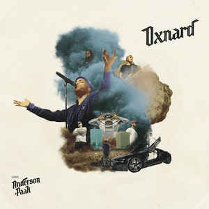 Image of Front Cover of 2xLP - VG/VG - ANDERSON .PAAK, Oxnard (Aftermath Entertainment; none, OBE    none, 12Tone Music    none, USA & Europe 2019, Gatefold), Disc 2 VG, disc 1 VG+ but both play fine, The third studio album by .Paak, featuring guest appearances from Kadhja Bonet, Norelle, Kendrick Lamar, Sonyae Elise, Dr. Dre, Cocoa Sarai, Pusha T, Snoop Dogg, The Last Artful, Dodgr, J. Cole, Q-Tip, and BJ the Chicago Kid. - 2926243E