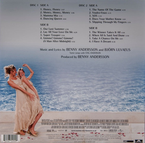 Image of Back Cover of 2525228E: 2xLP - VARIOUS, Mamma Mia! - OST (UMC; 00602567549499, Polydor  � 00602567549499, Europe 2018 Reissue, 2 Inners)   VG/VG+