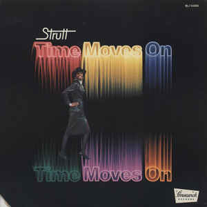 Image of Front Cover of 4114229C: LP - STRUTT, Time Moves On (Brunswick; BRLS 3021, UK 1976, Laminated Front Sleeve) Sleeve has laminate lift, creases, bumped and worn corners  VG/VG