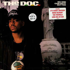 Image of Front Cover of LP - G+/G+ - THE D.O.C., No One Can Do It Better (Ruthless Records; 91275-1, Atlantic    91275-1, US 1989, Picture Sleeve), Lots of marks on vinyl but actually plays well. Wear to sleeve with ringwear.,  - 3646158S