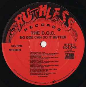 Image of Label Cover of LP - G+/G+ - THE D.O.C., No One Can Do It Better (Ruthless Records; 91275-1, Atlantic    91275-1, US 1989, Picture Sleeve), Lots of marks on vinyl but actually plays well. Wear to sleeve with ringwear.,  - 3646158S