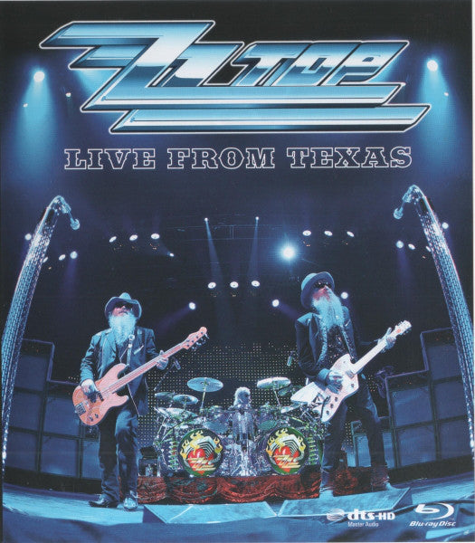 Image of Front Cover of 2950051S: DVD - ZZ TOP, Live From Texas (Eagle Vision HD; ERBRD5010, Europe 2008, DVD Case)   VG+/EX