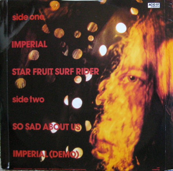 Image of Back Cover of 12" - VG/VG - PRIMAL SCREAM, Imperial (Elevation; ACID 5T, UK 1987), Edge and Ring Wear,  - 4246306S