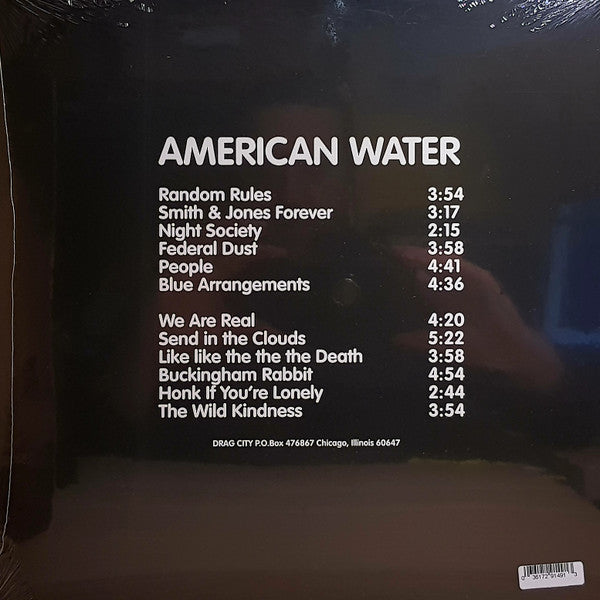 Image of Back Cover of LP - VG/VG+ - SILVER JEWS, American Water (Drag City; DC149, US 2018 Reissue, Insert, Half-Speed Mastered), Corner crease,  - 3846243S