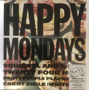 Image of Front Cover of 4344341S: LP - HAPPY MONDAYS, Squirrel And G-Man Twenty Four Hour Party People Plastic Face Carnt Smile (White Out) (London Records; LMS5521284, Europe 2020 Reissue, Printed Plastic Outer, Inner, 180 Gram Vinyl) Strong VG+.  VG+/VG+