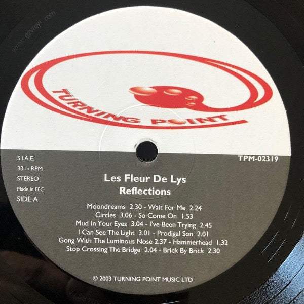 Image of Back Cover of 4014366C: LP - LES FLEUR DE LYS, Reflections (Turning Point Music; TPM-02319, Italy 2003 Reissue, Gatefold, Unofficial)   VG/VG