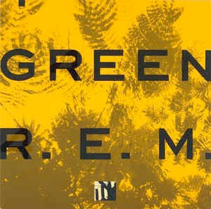 Image of Front Cover of LP - VG+/VG+ - R.E.M., Green (WB; WX 234, Europe 1988, Stickered Picture Sleeve, Inner, Translucent (slightly) Grey/Brown vinyl ), ,  - 3926166E