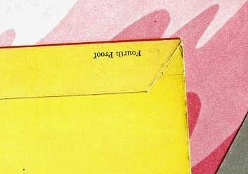 Image of Back Cover of 3745025S: LP - THE BEATLES, Sgt. Pepper's Lonely Hearts Club Band (Parlophone Black/Yellow; PMC 7027, UK 1967, Laminated Gatefold "FOURTH PROOF" Sleeve, Inner & Insert, Mono 1st Press, Wide Spine. Fourth Proof & AR D 13217 inside gatefold.) Light surface marks on disc. Light edge wear, faint ring wear, creasing to laminate, 1cm tear to opening edge, staining to top left corner. Inner and insert in great condition. Slight matrix variation, A: XEX 637-1 GPG 1 B:XEX 638-1 GTH 3   VG/VG+