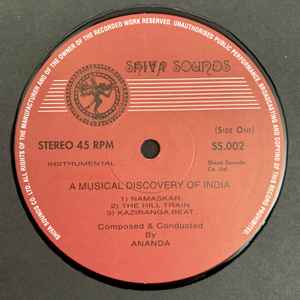 Image of Label Cover of LP - VG/VG+ - ANANDA SHANKAR, A Musical Discovery of India (Shiva Sounds; SS.002, UK 2001 Reissue, Textured Sleeve), Edge Wear,  - 0646270S