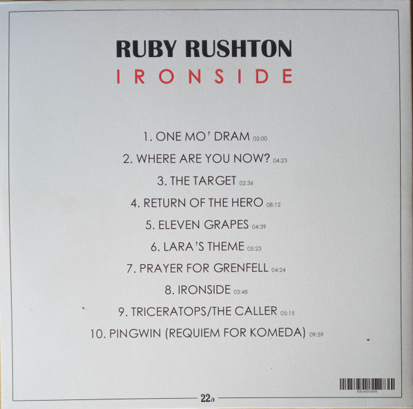 Image of Back Cover of 2xLP - VG+/VG+ - RUBY RUSHTON, Ironside (22a; 22a 027, 22a    027, UK 2019, Gatefold), ,  - 3046077S