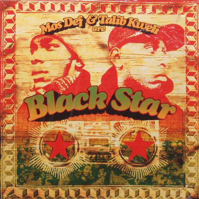 Image of Front Cover of LP - VG/G - BLACK STAR, Mos Def & Talib Kweli Are Black Star (Rawkus; RWK 1158-1, US 1998, Picture Sleeve, Insert), Record very marked. Sleeve in shrink and has some wear / creasing along opening. Writing on labels,  - 3716344C