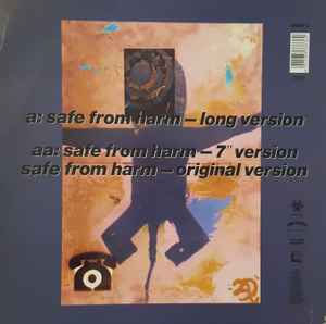 Image of Back Cover of 12" - VG+/VG - MASSIVE ATTACK, Safe From Harm 12" version / Safe From Harm (Original) (Wild Bunch; WBRT3, UK 1991, Picture Sleeve), Faint hairlines.,  - 3316172C