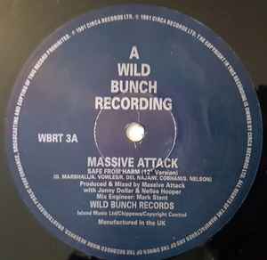 Image of Label Cover of 12" - VG+/VG - MASSIVE ATTACK, Safe From Harm 12" version / Safe From Harm (Original) (Wild Bunch; WBRT3, UK 1991, Picture Sleeve), Faint hairlines.,  - 3316172C
