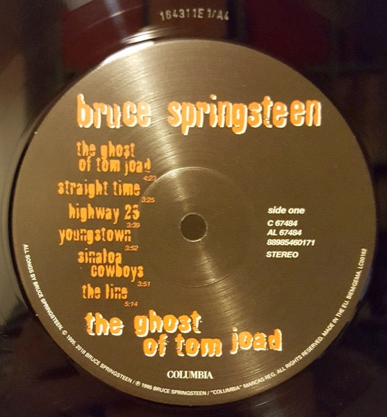 Image of Label Cover of LP - VG+/VG+ - BRUCE SPRINGSTEEN, The Ghost Of Tom Joad (Columbia; 88985460171, Europe 2018 Reissue, Inner), ,  - 3646405S