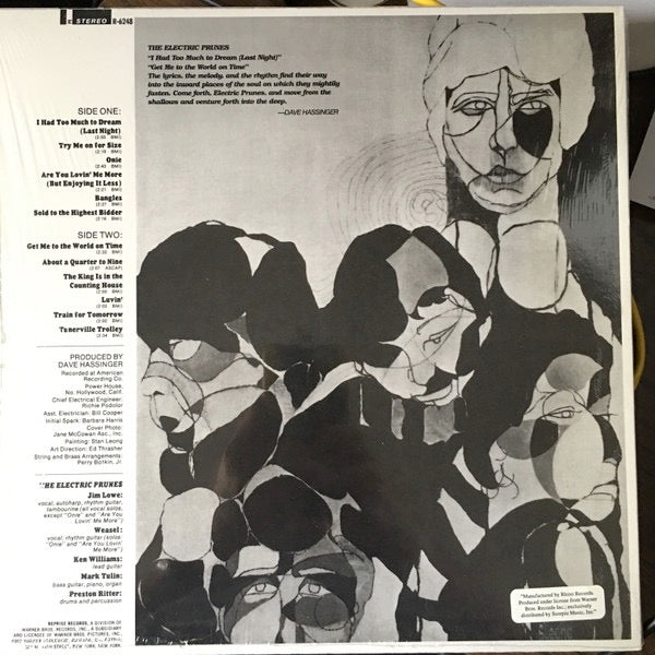 Image of Back Cover of LP - VG/VG - THE ELECTRIC PRUNES, The Electric Prunes (Reprise Records; R 6248, US 2000s Reissue, 180 Gram Vinyl, Scorpio Pressing), ,  - 3926312E