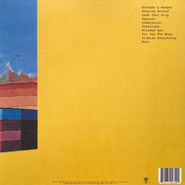 Image of Back Cover of LP - EX/VG+ - BASEMENT, Promise Everything (Run For Cover Records; RFC:143, UK 2016, Poster, Pink And White Splatter Vinyl), ,  - 4326079E