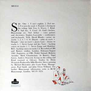 Image of Back Cover of LP - VG/VG - BLANCMANGE, Happy Families (London Records; SH 8552, UK 1983 Reissue, No "Sad Day - For Helen" In B Runout), ,  - 1726371E