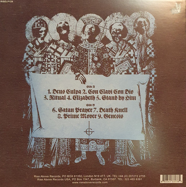 Image of Back Cover of LP - VG/EX - GHOST, Opvs Eponymovs (Rise Above Records; RISELP124, UK & Europe 2017 Reissue, Inner), Opened instore.  Crease in spine,  - 3126304E