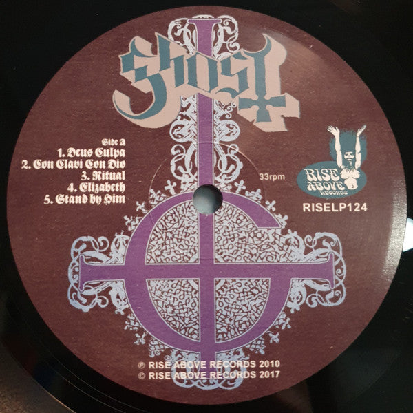 Image of Label Cover of LP - VG/EX - GHOST, Opvs Eponymovs (Rise Above Records; RISELP124, UK & Europe 2017 Reissue, Inner), Opened instore.  Crease in spine,  - 3126304E