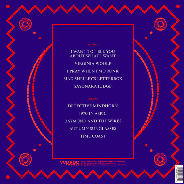 Image of Back Cover of LP - VG/VG+ - ROBYN HITCHCOCK, Robyn Hitchcock (Yep Roc; YEP-2483, US 2017, Gatefold), Edge wear.,  - 3646395S