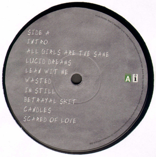 Image of Label Cover of LP - VG+/VG+ - JUICE WRLD, Goodbye & Good Riddance (Interscope Records; 00602567787136, Grade A Productions    00602567787136, Europe 2018), ,  - 3316368C