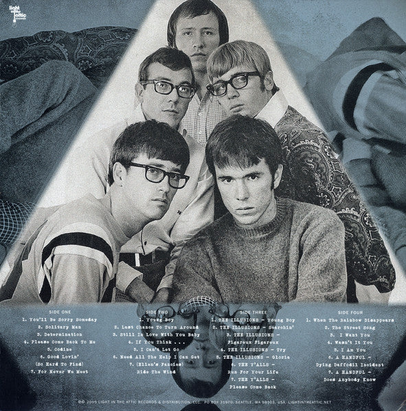 Image of Back Cover of 3825229E: 2xLP - THE KITCHEN CINQ, When The Rainbow Disappears: An Anthology 1965-68 (Light In The Attic; LITA 130, US 2015, Gatefold, Booklet, Remastered, With Obi) Strong VG+ Throughout  VG+/VG+