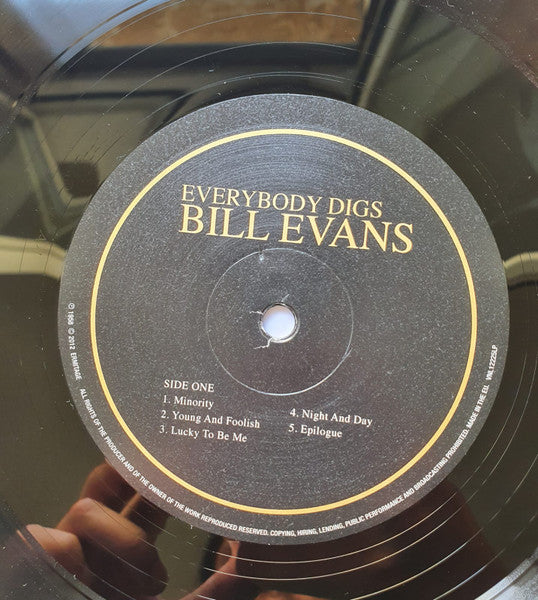 Image of Label Cover of LP - VG+/VG - BILL EVANS TRIO, Everybody Digs Bill Evans (DOM-Ermitage; VNL 12225 LP, Europe 2012 Reissue, Picture Sleeve, 180 Gram Vinyl), ,  - 3126227E