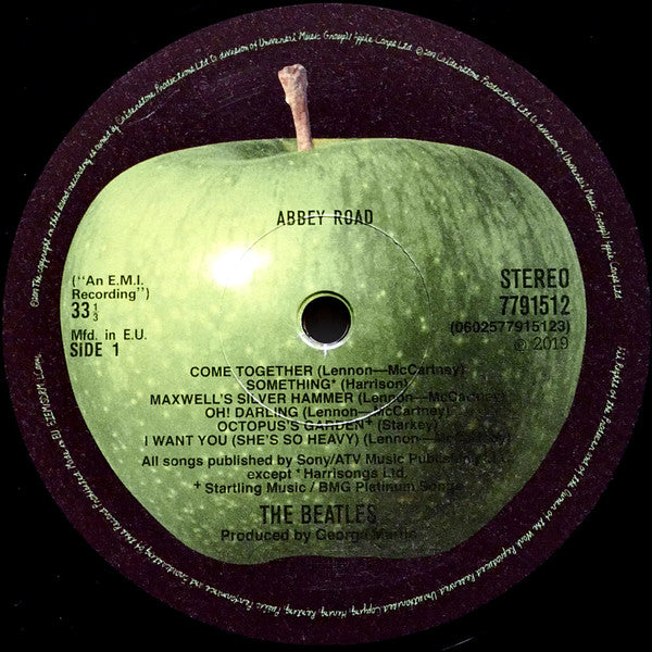 Image of Label Cover of 3xLP - VG+/VG+ - THE BEATLES, Abbey Road (50th Anniversary Edition) (Apple Records; 0602508007446, Europe 2019 Reissue, Box Set, Booklet, 180 Gram Vinyl, With 2 LPs of Outtakes), Hype sticker stuck inside lid of box,  - 4446230S