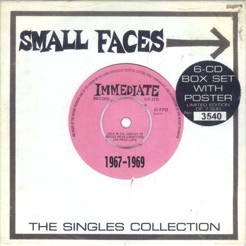 Image of Front Cover of 0416452C: 6xCDs - SMALL FACES, The Singles Collection (Essential! Records; ESB CD 725, UK 1999, Box Set, 6 Inners, Poster, MADE IN THE UK BY UNIVERSAL) NO Limited Edition Number Sticker.  VG/EX