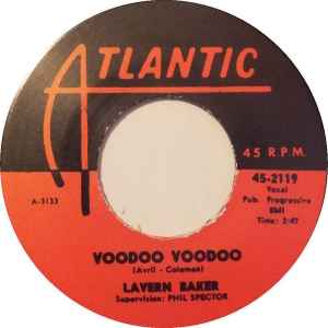 Image of Back Cover of 4624109E: 7" - LAVERN BAKER, Hey, Memphis / Voodoo Voodoo (Atlantic; 45-2119, UK 2011 Reissue, Plain Sleeve, Unofficial) Some marks on disc.  /VG