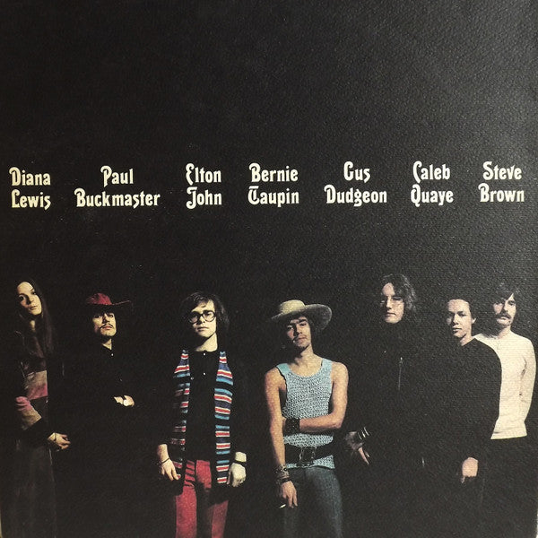 Image of Back Cover of LP - VG/VG - ELTON JOHN, Elton John (DJM Black Yellow and Silver; DJLPS 406, UK 1970, Textured Gatefold, A4/B1. NO Made in England on labels.), ,  - 2426035E