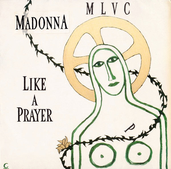 Image of Front Cover of 12" - VG/VG - MADONNA, Like A Prayer (Sire; W 7539 T, UK 1989, "Madonna" Stickered Sleeve, Black Sire Logo), ,  - 3316037C