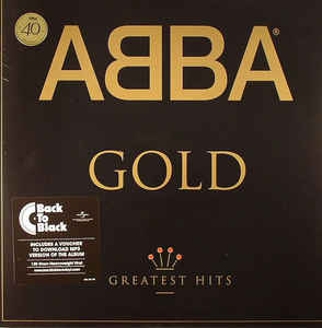 Image of Front Cover of 2xLP - VG/VG - ABBA, Gold (Greatest Hits) (Polar; 0600753511060, Europe 2014 Reissue, 2 Inners, Remastered, 180 Gram, 40th Anniversary. MPO), Light marks only on record. Still in opened shrink, some creasing and wear to edges of inners.,  - 2726283E