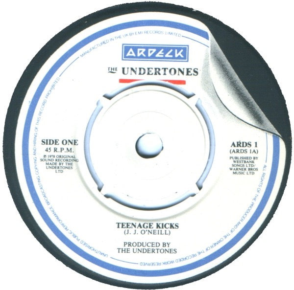 Image of Label Cover of 7" - VG/VG - THE UNDERTONES, Teenage Kicks / Emergency Cases (Ardeck; ARDS1, UK 1983 Reissue, Picture Sleeve), Light marks only, Small tear to sleeve opening, Edge wear,  - 1916208C