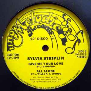 Image of Back Cover of 12" - /VG - SYLVIA STRIPLIN, You Can't Turn Me Away / Searchin' (Uno Melodic Records; UMD 7006, UK 2013, Plain Sleeve, Unofficial), Light marks., A1 // You Can't Turn Me AwayA2 // Searchin'B1 // Give Me Your LoveB2 // All Alone - 1826122E