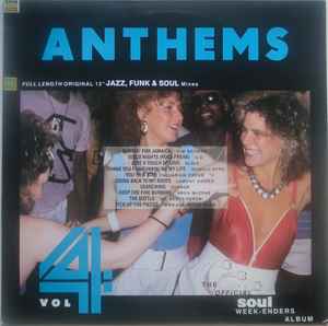 Image of Front Cover of LP - VG/VG - VARIOUS, Anthems Vol 4 - Official Soul Weekenders Album (Streetsounds; MUSIC12, UK 1987), Lightest of marks. Wear to sleeve with ringwear.,  - 4046111S
