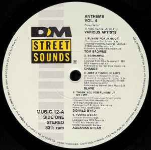 Image of Label Cover of LP - VG/VG - VARIOUS, Anthems Vol 4 - Official Soul Weekenders Album (Streetsounds; MUSIC12, UK 1987), Lightest of marks. Wear to sleeve with ringwear.,  - 4046111S