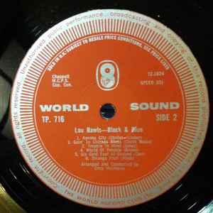 Image of Label of 3614257C: LP - LOU RAWLS, Black And Blue (World Sound; TP 716, UK Reissue, Mono)   VG/VG+